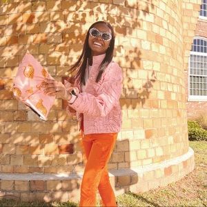 Leather Bubblegum Pink Textured Leather Jacket